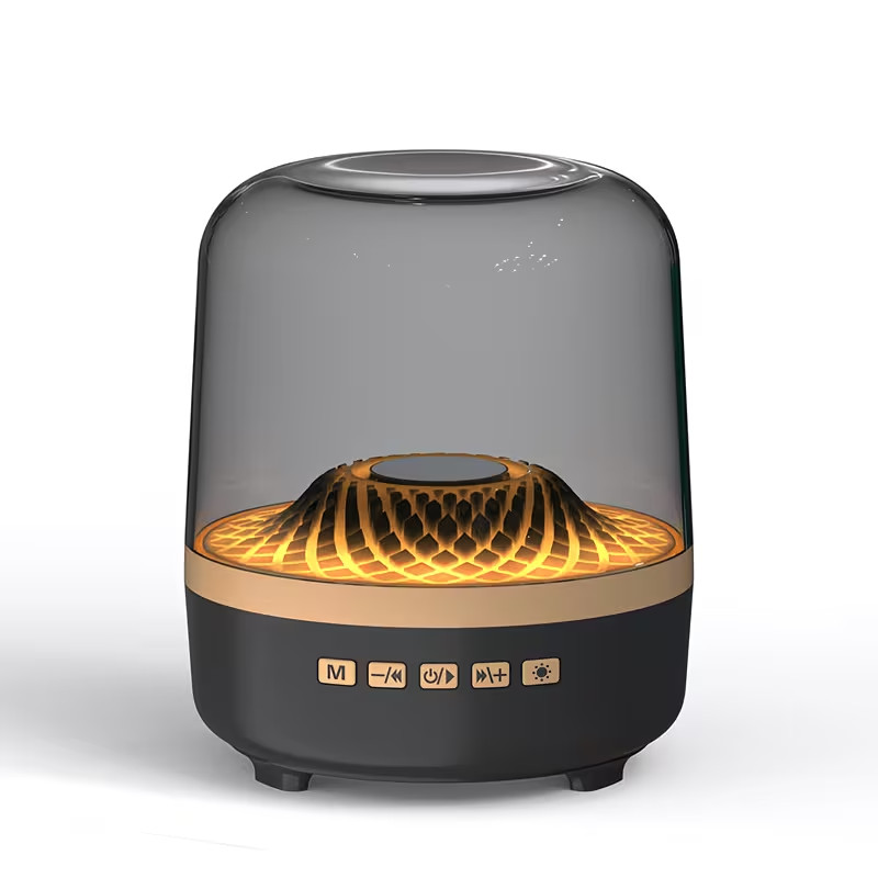 Altavoces Bluetooth con Sonido Potente - Efectos LED Multicolor de Respiración, Sonido Envuelto 360°, Graves 9D Profundos y Vibrantes