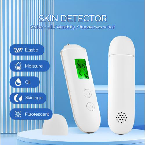 Analizador de piel, agua de la piel, mejilla, medidor de prueba de edad de la piel elástica, Detector de agente fluorescente