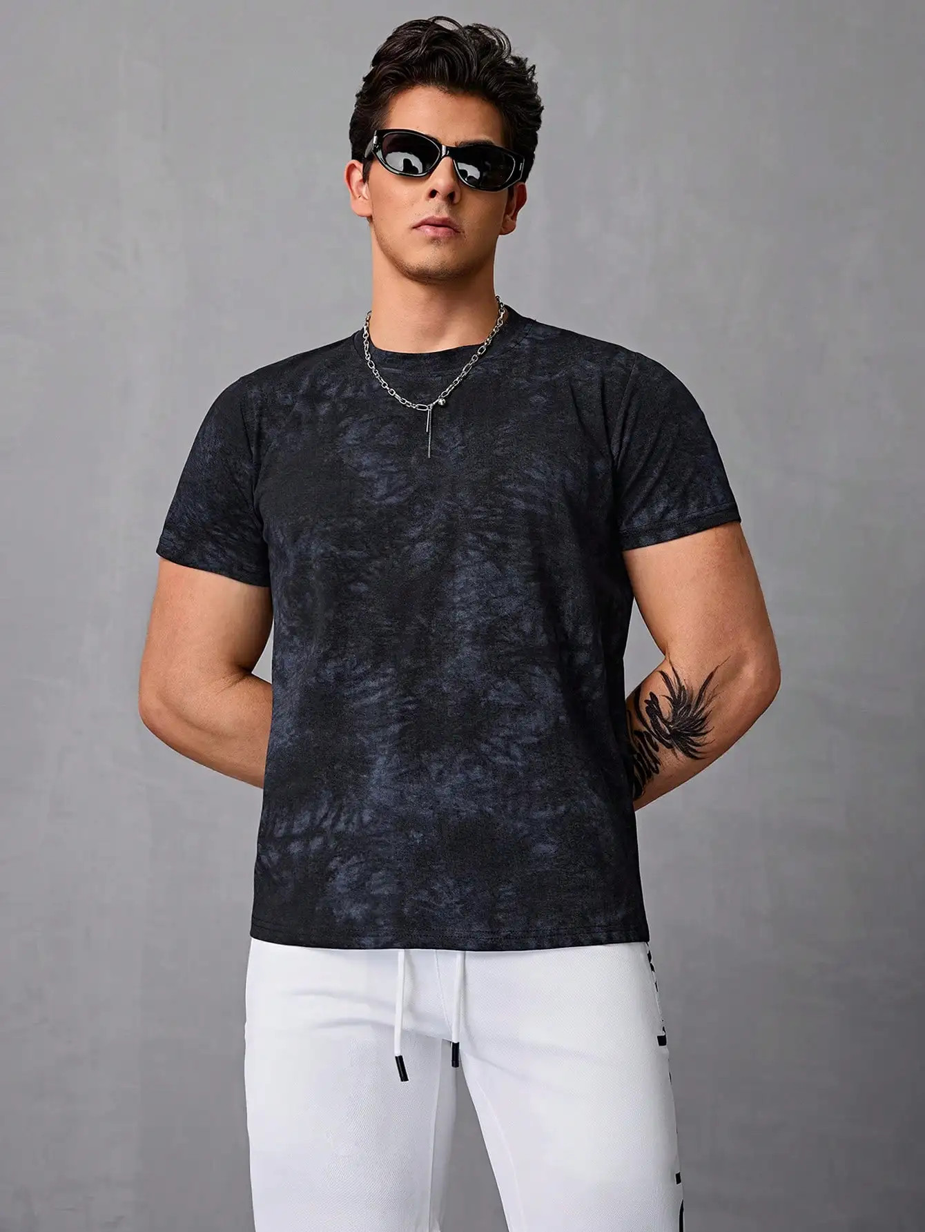 Camiseta De Hombre,Camiseta De Teñido Anudado