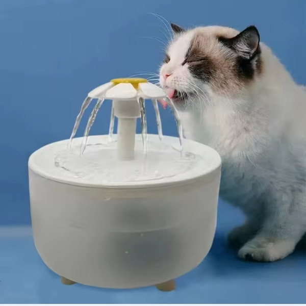 Dispensador de agua para gatos, 1200mL,  bebedero silencioso con USB