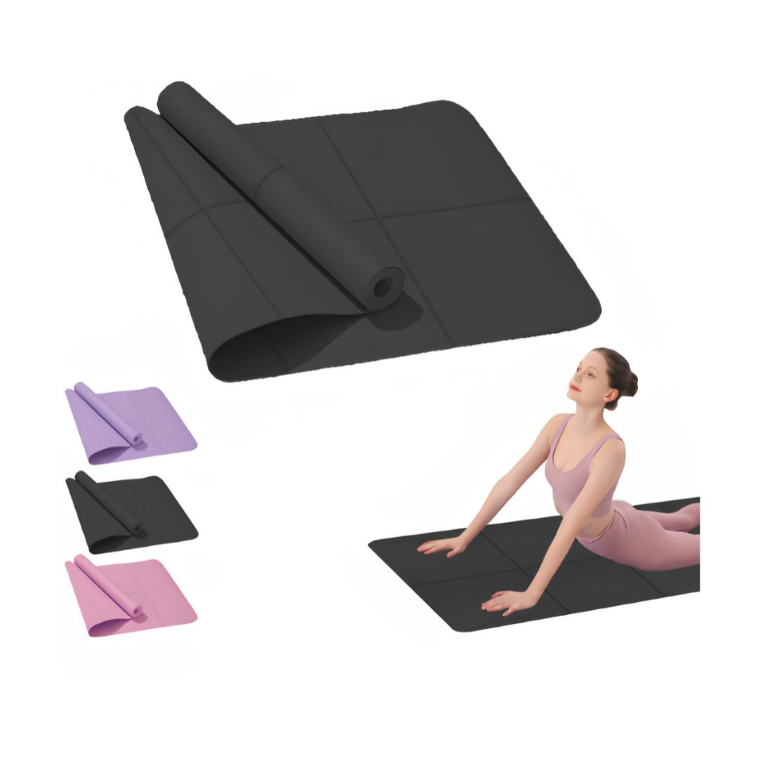 Estera de yoga deportiva fitness EVA cómoda espuma 4 mm de espesor