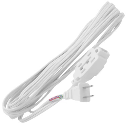 Extensiones Eléctricas Multiusos, MXVOH, 4m, 16 AWG, 3 Contactos, 127V, 7A, ABS/Cobre, Blanco.