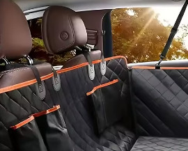 Funda ideal para asiento de automóvil, actualiza tus asientos de automóvil con esta funda para hamaca para perros impermeable y resistente a los arañazos.