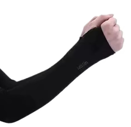 1 par de mangas de hielo para protección solar, mangas para brazos con bloqueo UV, cubiertas transpirables para brazos para ciclismo y deportes, SPF50+, para actividades al aire li