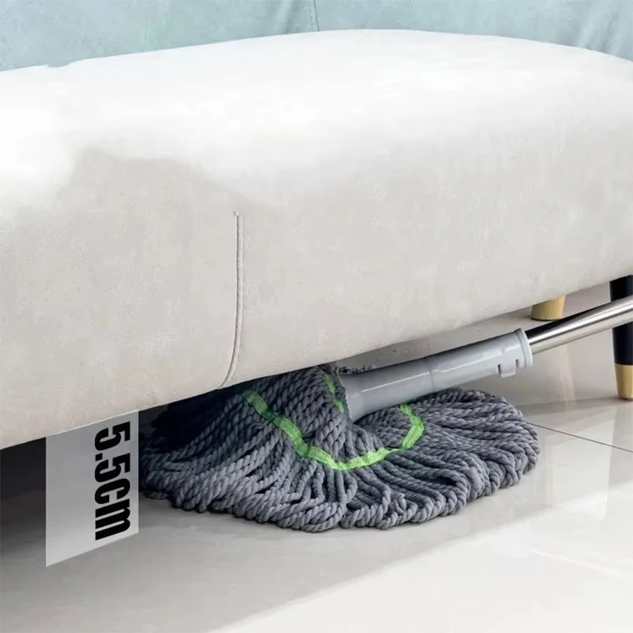 1 unidad [Trapeador fácil de usar sin manos con escurrido automático] Trapeador de hilo con escurrido automático sin manos para una limpieza fácil