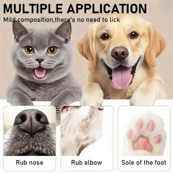 45g bálsamo para pies de mascotas, reparación de pies y grietas, accesorios para mascotas