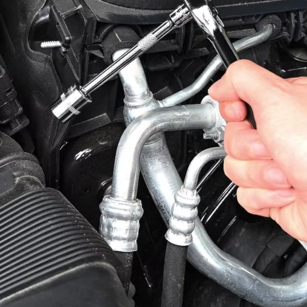 46 unids/set llave de tubo Kit de herramientas de reparación Diy destornillador de trinquete para Hardware de reparación de automóviles y hogares