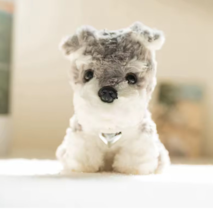 Adorable Mini perro famoso Shiba Inu Beagle juguete de peluche simulación de cachorro suave Schnauzer Wolfdog niñas muñeco de peluche decoración del hogar