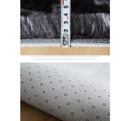 Alfombra de Peluche para Decoración de Sala de Estar, Alfombra Gris para Dormitorio, Alfombra Suave para Pasillo, Alfombra Antideslizante para el Lado de la Cama