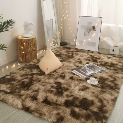 Alfombra de Peluche para Decoración de Sala de Estar, Alfombra Gris para Dormitorio, Alfombra Suave para Pasillo, Alfombra Antideslizante para el Lado de la Cama
