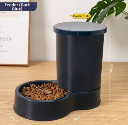 Alimentador automático para mascotas de 800mL, gran capacidad, 2 estilos, dispensador de agua para perros y gatos, juego de comedero, tazón de comida integrado de plástico para mas