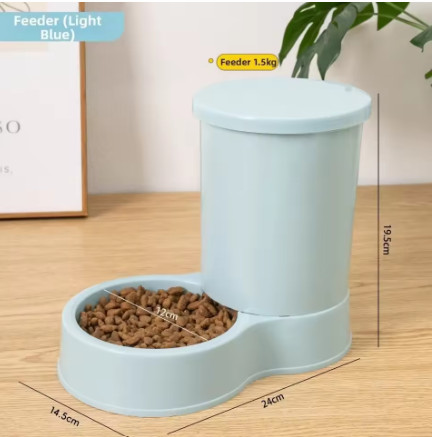 Alimentador automático para mascotas de 800mL, gran capacidad, 2 estilos, dispensador de agua para perros y gatos, juego de comedero, tazón de comida integrado de plástico para mas