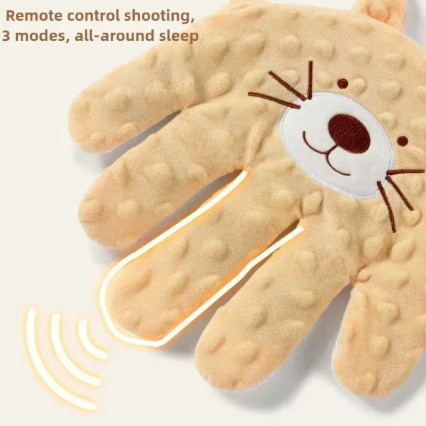 Almohada de palma para bebé recién nacido, ayuda para dormir, palma calmante para bebé, ayuda para dormir, sueño calmante, Control remoto, palma para niños pequeños