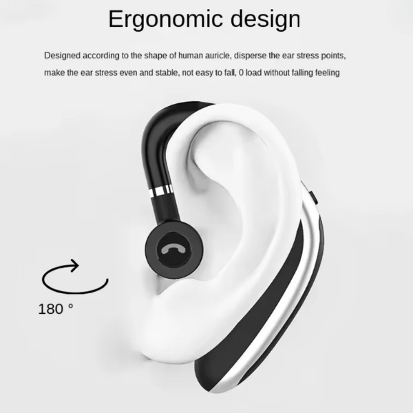 Auriculares inalámbricos Bluetooth K20, auriculares intrauditivos de un solo oído izquierdo y derecho montados en la oreja para teléfonos