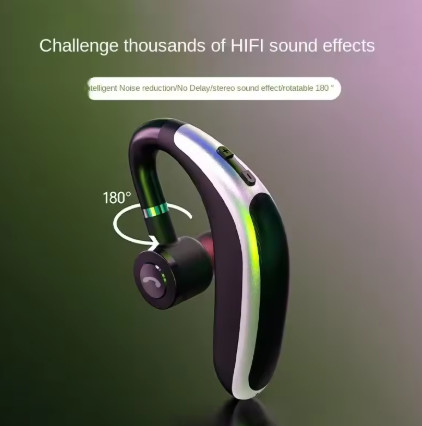 Auriculares inalámbricos Bluetooth K20, auriculares intrauditivos de un solo oído izquierdo y derecho montados en la oreja para teléfonos iPhone, Samsung y Xiaomi
