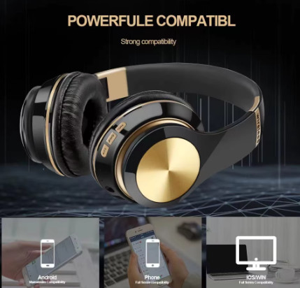 Auriculares inalámbricos Bluetooth T5 con micrófono reducción de ruido plegables para teléfono auriculares con cable Bluetooth Pc Gamer Girl venta