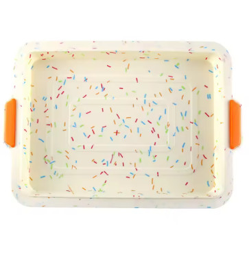 Bandeja gruesa de silicona para hornear, molde antiadherente para pan y pastel, molde cuadrado resistente al calor para hornear Brownie, hojas para horno de cocina