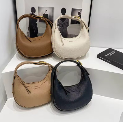 Bolso de Hombro de Media Luna para Mujer, Estilo Hobo, de Lujo, de Cuero PU, Bandolera, para Teléfono, Cartera, Bolsos de Viaje 2026
