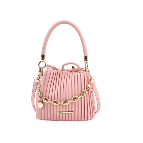 Bolso De Mujer A La Moda Bolso Tipo Cubo Portátil Plisado 169