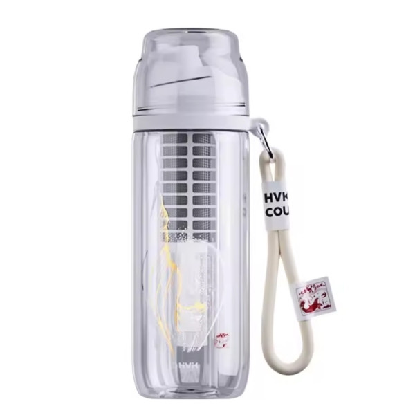 Botella de Agua Funcional Ligeramente Alcalina, Vaso Deportivo Portátil con Pajita, Vaso de Agua Mineral Natural ALPS, Sellado y a Prueba de Fugas