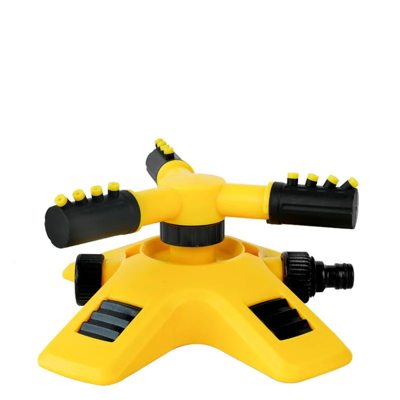 Cabezal de aspersor giratorio automático de 360 grados para riego de vivero, aspersor giratorio de tres vías