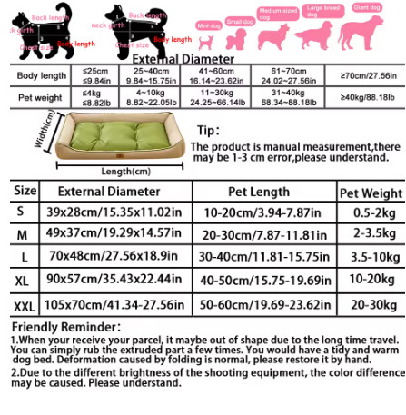 Cama para Perros Grandes, Impermeable, Refrescante para Verano, Colchoneta Suave para Mascotas, para Todas las Estaciones