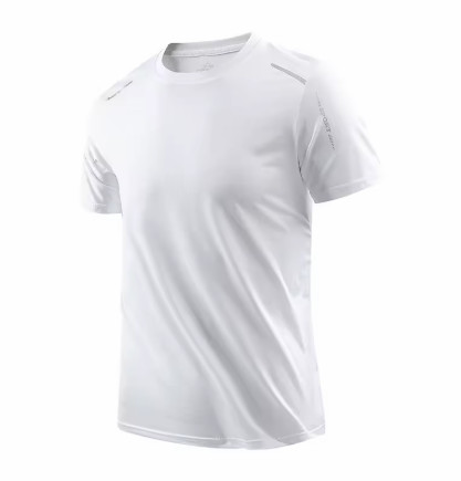 CHRLCK-camisetas de secado rápido para correr para hombre, camisetas transpirables para senderismo y pesca, Camisa corta para deportes al aire libre de elasticidad suave, verano
