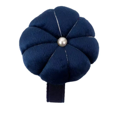 Cojín de muñeca para coser, muñequera ajustable con forma de calabaza, organizador de agujas para costura y acolchado
