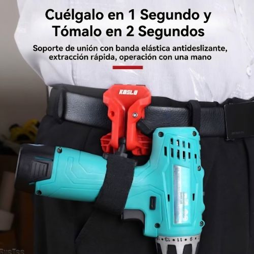 Colgador rápido con cerradura, gancho de Metal para taladro eléctrico, llave eléctrica, herramientas manuales
