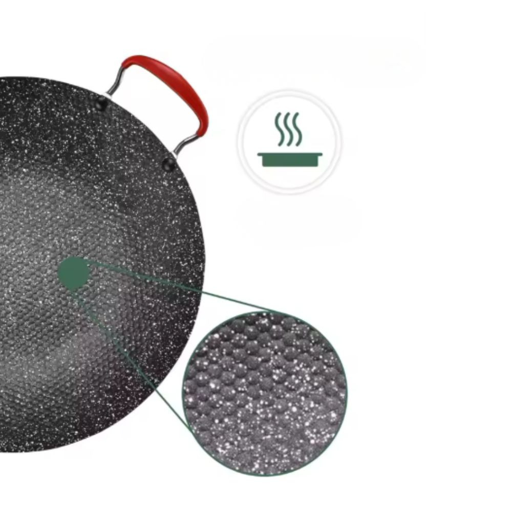 Comal Redondo Antiadherente de 34 cm Para Asar, Freír, Cocinar