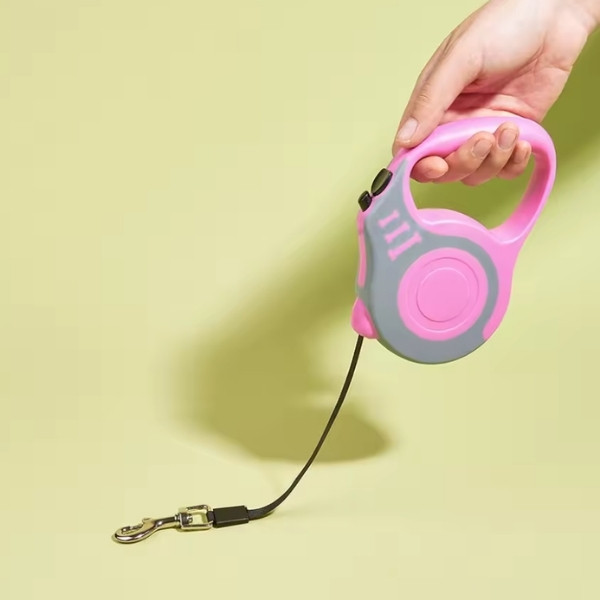Correa para perro de 3m y 5m para perros pequeños y medianos, cuerda de nailon retráctil automática, extensión de plomo para gatos, suministros para caminar y correr para mascotas