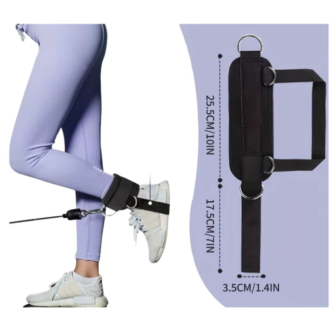 Correas de tobillo acolchadas para máquinas de cables
