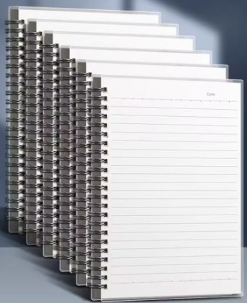 Cuaderno de bobina de libro en espiral A5/B5, cuaderno forrado de papel de cuadrícula en blanco, diario, cuaderno de bocetos para suministros escolares, papelería
