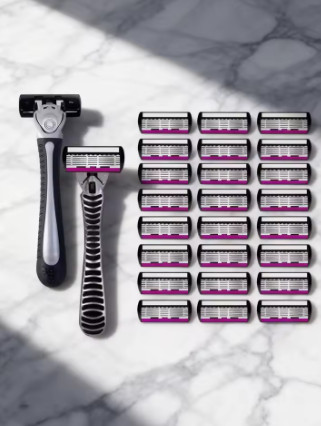 Cuchillas de Afeitar de Alta Calidad para Hombre, 6 Capas, Acero Inoxidable Alemán, Cartuchos de Afeitado Compatibles con Máquinas de Afeitar