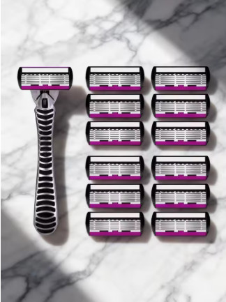 Cuchillas de Afeitar de Alta Calidad para Hombre, 6 Capas, Acero Inoxidable Alemán, Cartuchos de Afeitado Compatibles con Máquinas de Afeitar