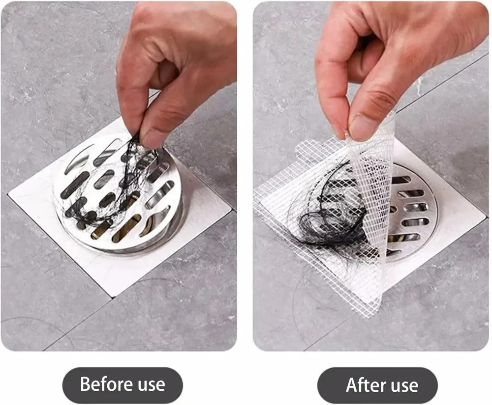 Desagüe de ducha desechable, receptor de pelo