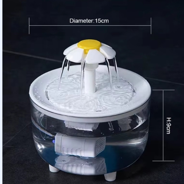 Dispensador de agua para gatos, 1200mL,  bebedero silencioso con USB