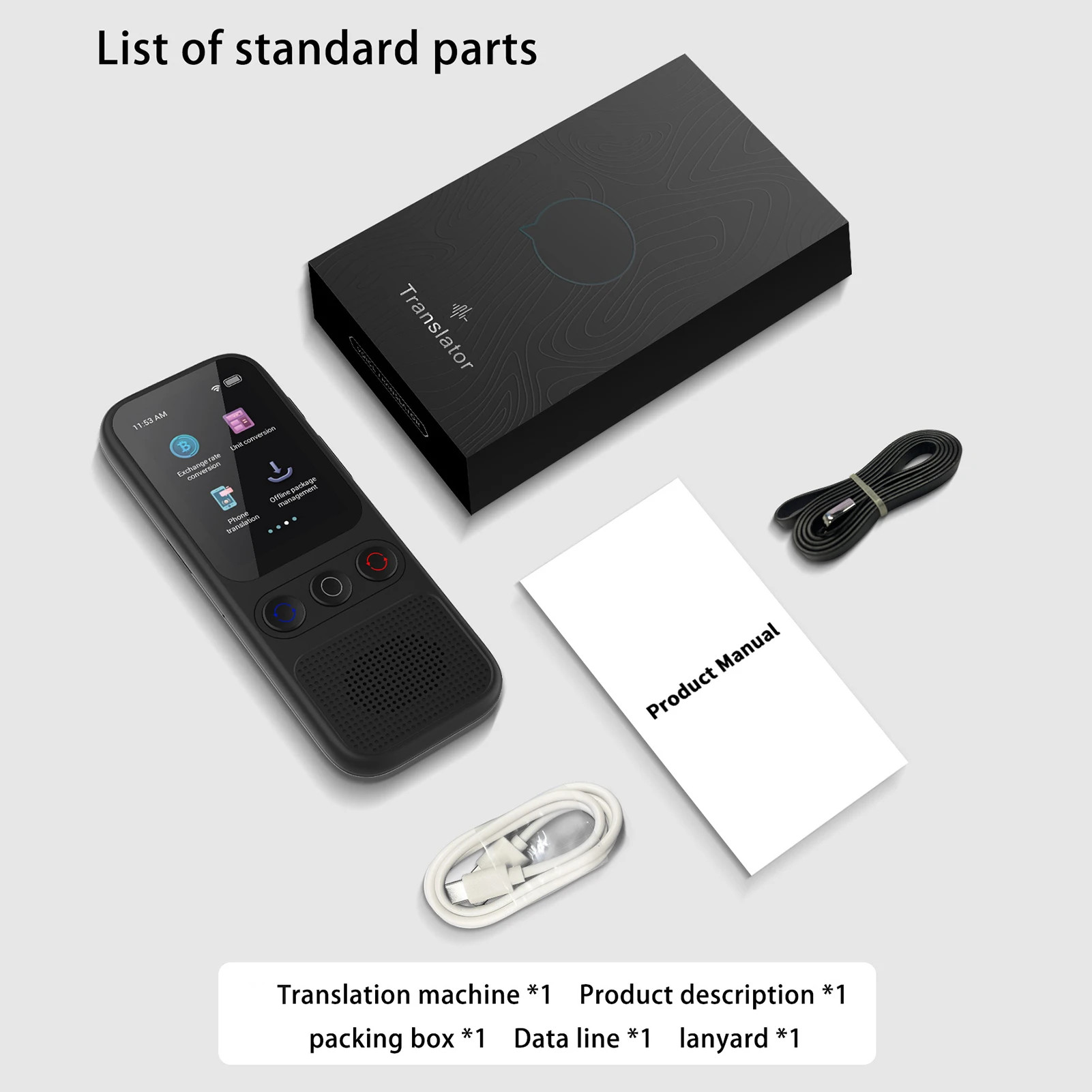 Dispositivo de Traducción de Idiomas AI Translator S80 con 138 Idiomas, Traducción por Voz, 17 Idiomas sin Conexión, Interpretación Simultánea