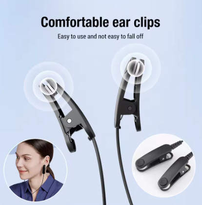 Dispositivo Inteligente de Relajación con Clip para Orejas CES, Recargable por USB, Ayuda para Dormir para Adultos, Mejora la Comodidad del Sueño