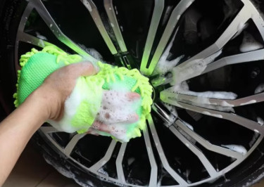 Esponja de microfibra para lavadora de coches, cepillos para el cuidado del coche, toalla de lavado, guantes para automóvil, accesorios de estilismo