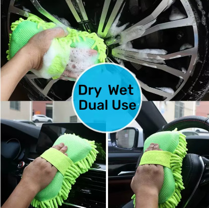 Esponja de microfibra para lavadora de coches, cepillos para el cuidado del coche, toalla de lavado, guantes para automóvil, accesorios de estilismo