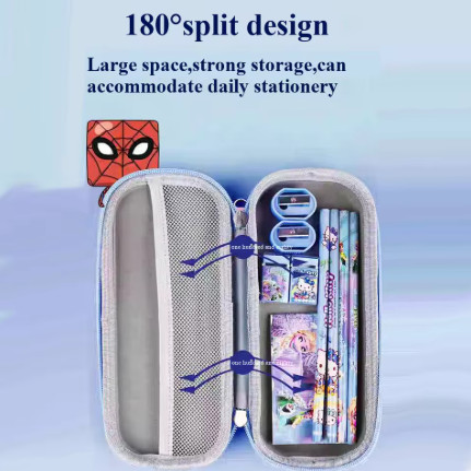 Estuche de lápices de pu de dibujos animados de Disney Stitch, bolsa de lápices para estudiantes de Anime, caja de papelería escolar, suministros escolares y de oficina, regalos pa