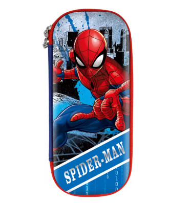 Estuche de lápices para estudiantes de Disney, Capitán América, Iron Man, Spiderman, nuevo estuche de lápices de gran capacidad con dibujos animados