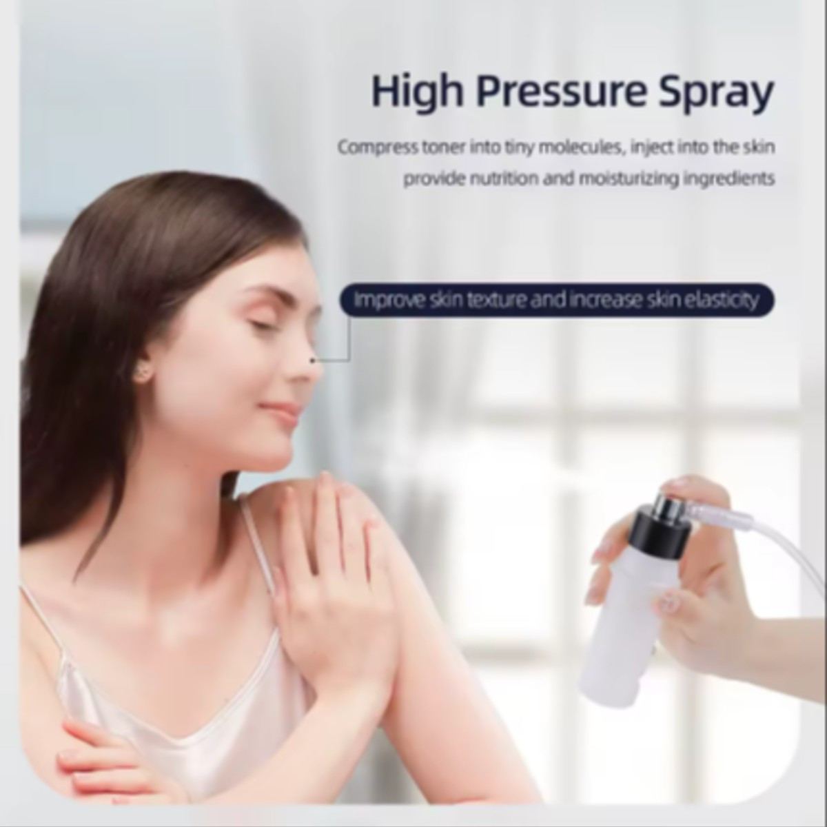 Foreverlily-máquina de exfoliación Facial de diamante para uso doméstico, microdermoabrasión profesional, Nano Spray de agua, máquina de belleza