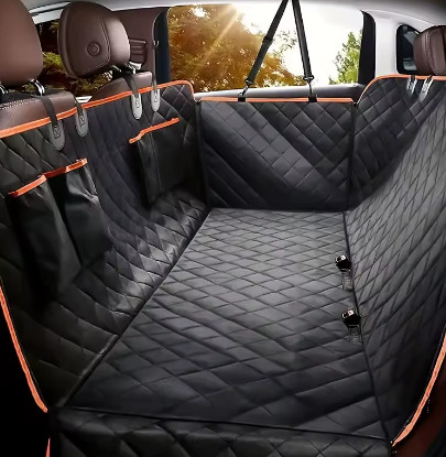 Funda ideal para asiento de automóvil, actualiza tus asientos de automóvil con esta funda para hamaca para perros impermeable y resistente a los arañazos.