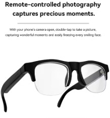 Gafas Inteligentes con IA, 4K, Control Remoto, Cámara Táctil, Grabación, Traductor, Asistente de Voz, Bluetooth Inalámbrico