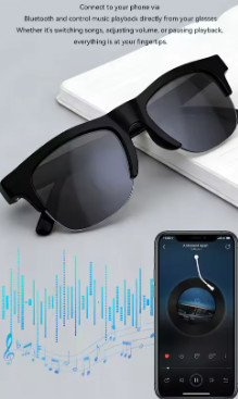 Gafas Inteligentes con IA, 4K, Control Remoto, Cámara Táctil, Grabación, Traductor, Asistente de Voz, Bluetooth Inalámbrico