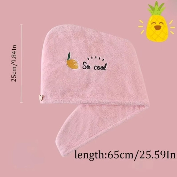 Gorro de secado rápido para el cabello para mujer y niña, superabsorbente toalla suave para la cabeza, 1 unidad