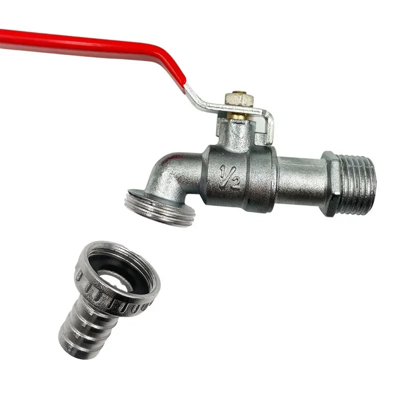 Grifo de latón para riego de jardín de 1/2 pulgadas, grifo de Tanque IBC, válvula de salida única