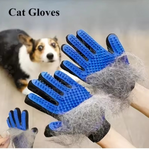 Guante para el pelo de mascotas, peine, guante de limpieza para el cuidado de perros y gatos